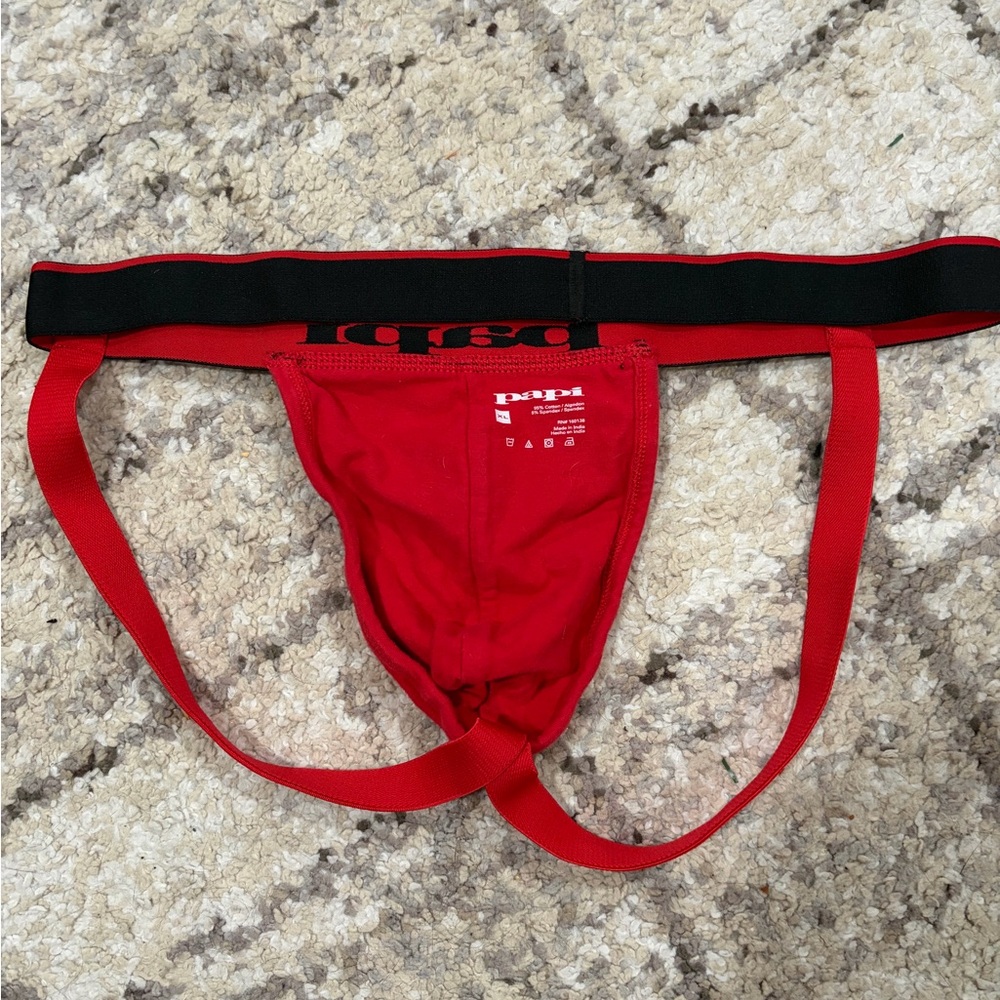 Papi Red Men's Jockstrap - Picture 2 of 3